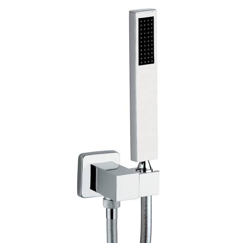 Square Combined Wall Outlet & Handshower & Bracket