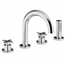 SERENITIE Thermostatic Deck Mounted 4 Hole Bath Shower Mixer Tap