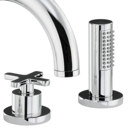 SERENITIE Thermostatic Deck Mounted 4 Hole Bath Shower Mixer Tap