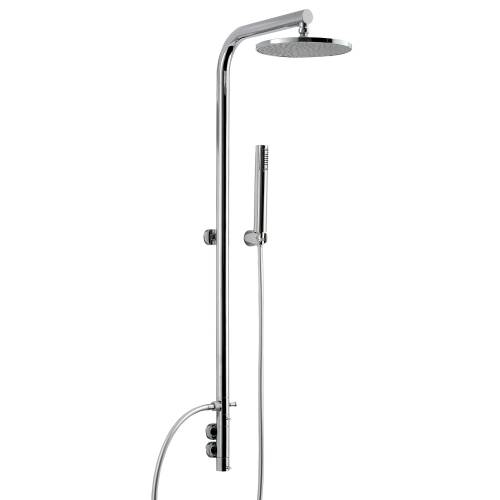 Circular Wall Mounted Thermostatic Shower Post