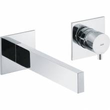 CYCLO Wall Mounted 2 Hole Bath Mixer Tap - Chrome