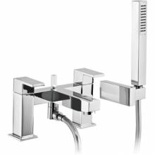 Cento Deck Mounted Bath Shower Mixer Tap with Shower Handset