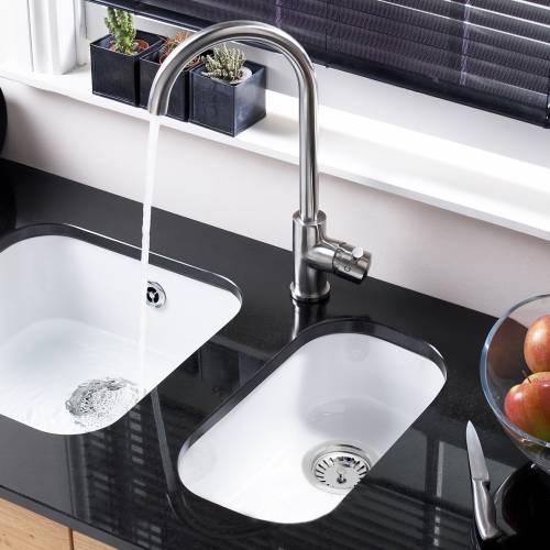 LINCOLN Undermount Ceramic Kitchen Sink 250x400