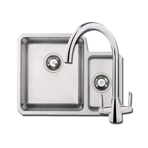 ORBIT 01 Undermount 1.5 Bowl Kitchen Sink with Chrome Tap