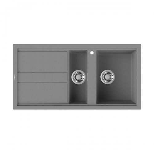 Best 475 1.5 Bowl Inset Granite Kitchen Sink - Grey