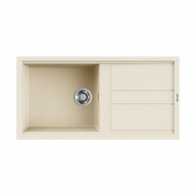 Best 480 Single Bowl Inset Granite Kitchen Sink - Cream