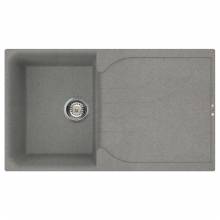 Ego 400 Compact Single Bowl Inset Granite Kitchen Sink - Grey