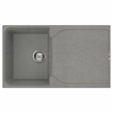 Ego 400 Compact Single Bowl Inset Granite Kitchen Sink - Grey