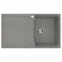 Ego 400 Compact Single Bowl Inset Granite Kitchen Sink - Grey