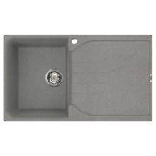 Ego 400 Compact Single Bowl Inset Granite Kitchen Sink - Grey