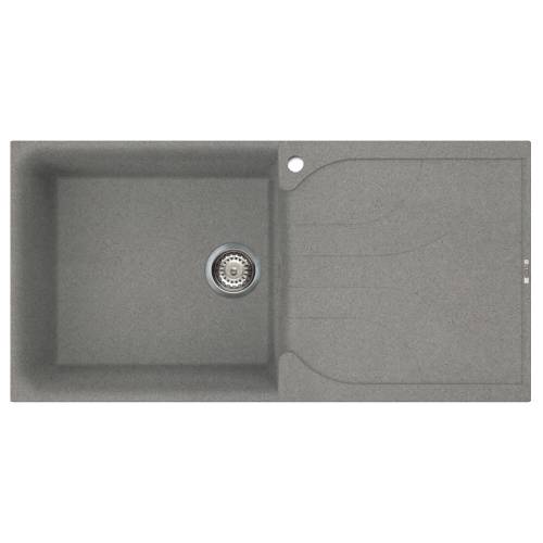 Ego 480 Large Bowl Inset Granite Kitchen Sink - Grey