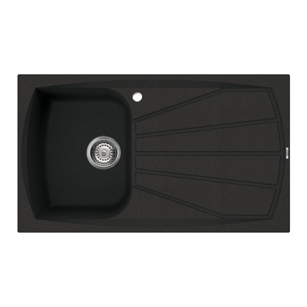 Reginox Living 400 Inset Granite Sink Black