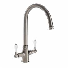 Elegante Twin Lever Monobloc Kitchen Tap