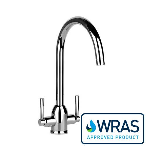 Vertigo Twin Lever Monobloc Kitchen Tap