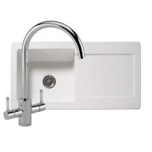 RL504CW Single Bowl Ceramic Kitchen Sink with Genesis Tap