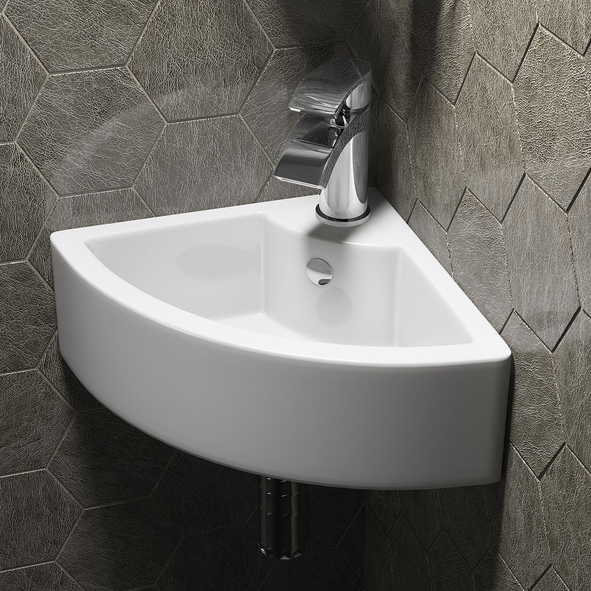Small Wall Hung Corner Vessel Basin