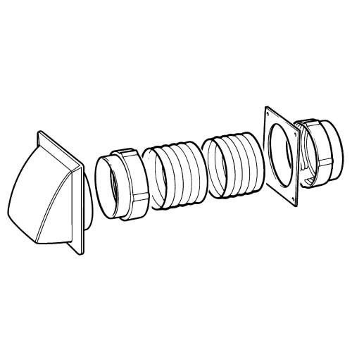 Caple 202-6W Round Venting Kit (150mm)