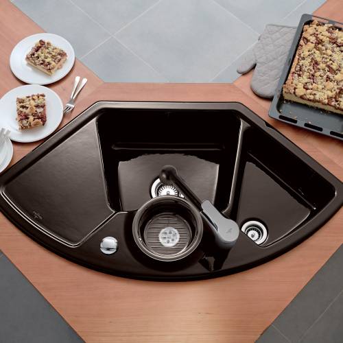 Villeroy & Boch  SOLO CORNER 2.5 Bowl Sink - Classic Line