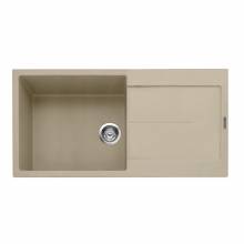 Caple Canis 100 Inset Kitchen Sink With Drainer - Desert Sand