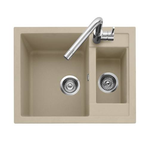 Leesti 150 Inset 1.5 Bowl Sink with Tap - Desert Sand