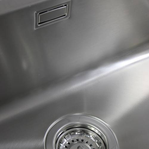 Bluci ORBIT 25 Large Bowl Undermount Kitchen Sink Overflow