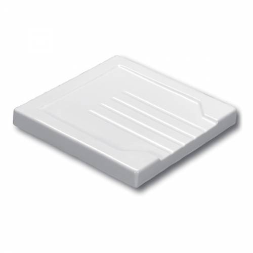 Shaws Small Fluted Drainer in White