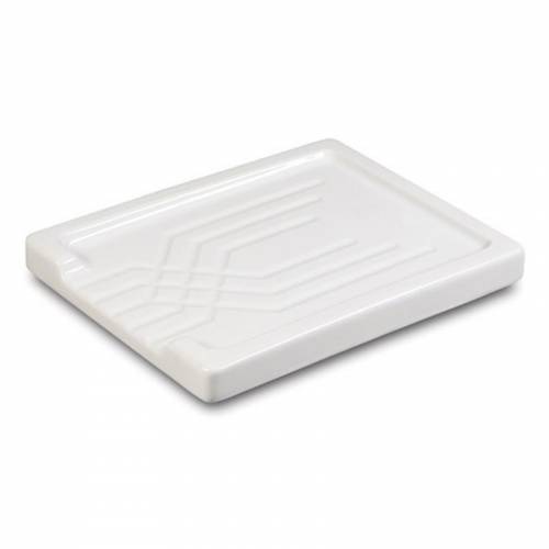 Shaws Large Fluted Ceramic Drainer in White