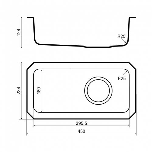 Bluci Orbit 30 undermounted full depth kitchen sink dimensions