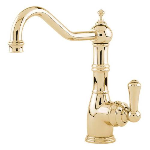 Perrin and Rowe 4741 Aquitaine Kitchen Tap in Gold