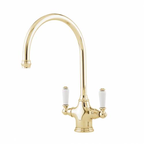Perrin and Rowe Phoenician 4460 Kitchen Tap in Gold