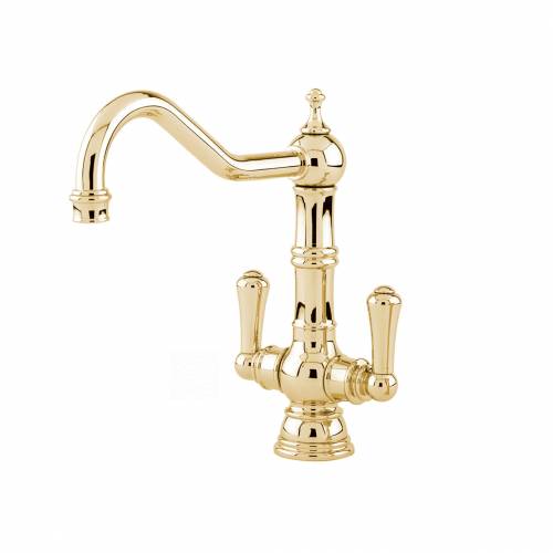 Perrin and Rowe 4761 Picardie Kitchen Tap in Gold