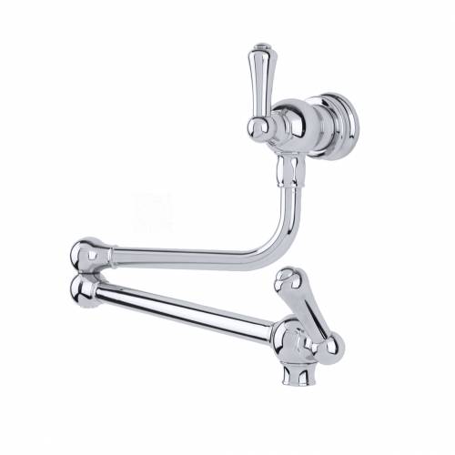 Perrin & Rowe 4799 Artiq POT FILLER with Lever Handles in Chrome