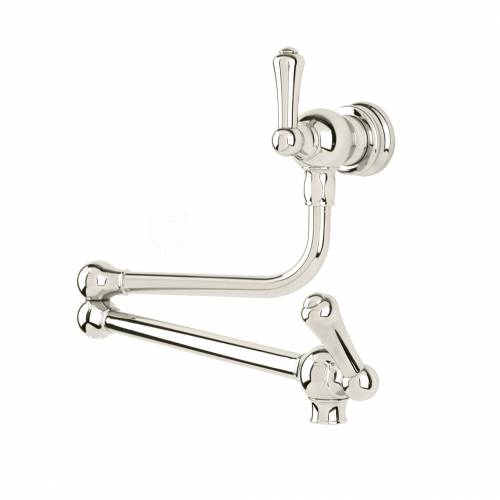 Perrin & Rowe 4799 Artiq POT FILLER with Lever Handles in Nickel