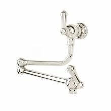 Perrin & Rowe 4799 Artiq POT FILLER with Lever Handles in Nickel