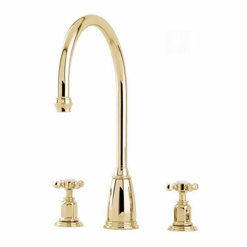 Perrin and Rowe 4370 Athenian Kitchen Tap in Gold