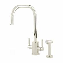 Perrin and Rowe ORBIQ 'U' Spout Kitchen Tap with Rinse in Nickel