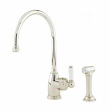 Perrin and Rowe 4346 Parthian Kitchen Tap with Rinse in Nickel