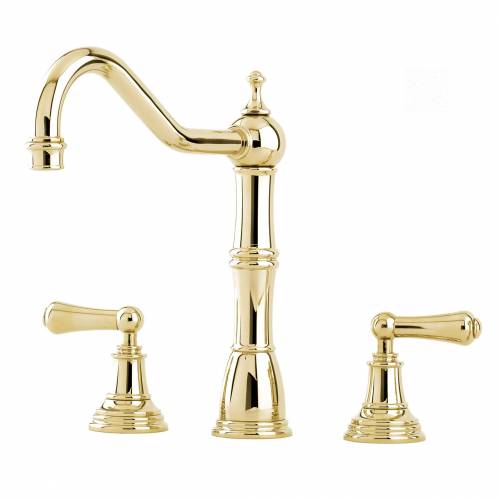 Perrin and Rowe 4771 Alsace Kitchen Tap in Gold