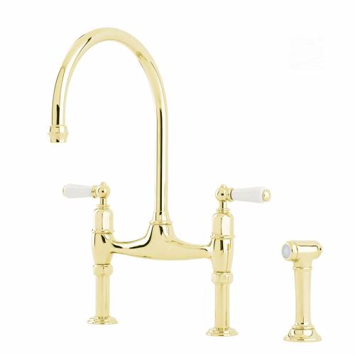 Perrin and Rowe 4173 Ionian Kitchen tap in Gold