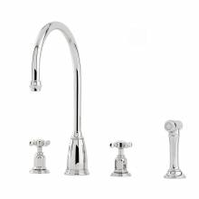 Perrin and Rowe 4375 Athenian Kitchen Tap with Rinse in Chrome