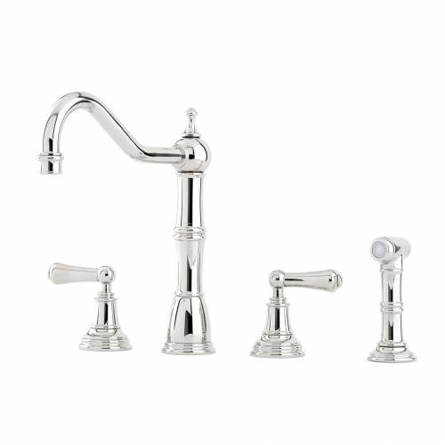 Perrin and Rowe 4776 Alsace Kitchen Tap with Rinse in Chrome