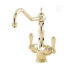 1470 AQUITAINE Dual Lever Filtration Mixer Tap in Gold