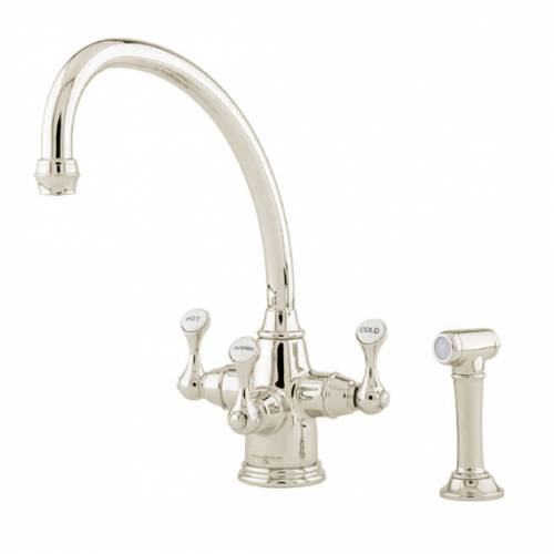 1520 ETRUSCAN Filtration Mixer Tap with Rinse in Nickel