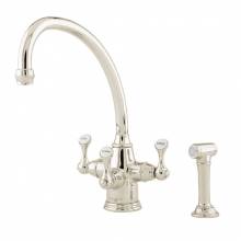 1520 ETRUSCAN Filtration Mixer Tap with Rinse in Nickel