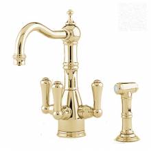 1575 PICARDIE Filtration Mixer Tap with Rinse in Gold