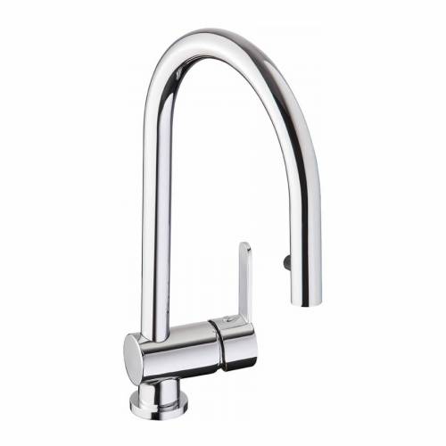 Abode Czar Single Lever Pull Out Kitchen Tap