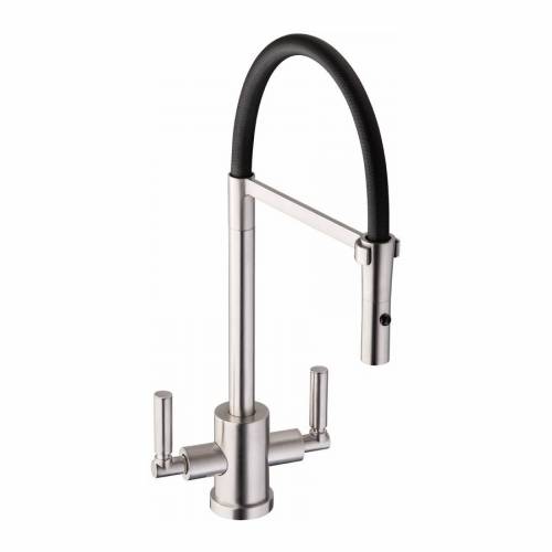 Abode ATLAS Professional Monobloc Spray Kitchen Tap in Brushed