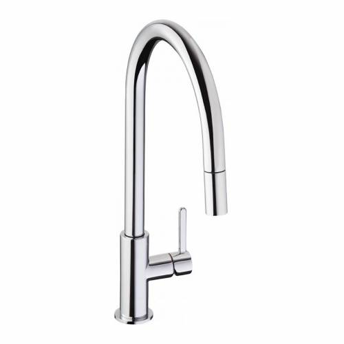 Abode ALTHIA Pull Out Spray Kitchen Tap in Chrome