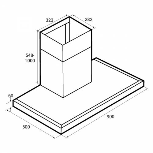 Caple BXC911 Wall Chimney Cooker Hood