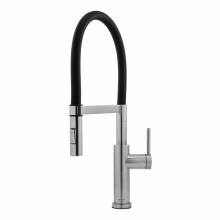 Caple NAVITAS Single Lever Pull Out Spray Kitchen Tap with Black Silicone Hose